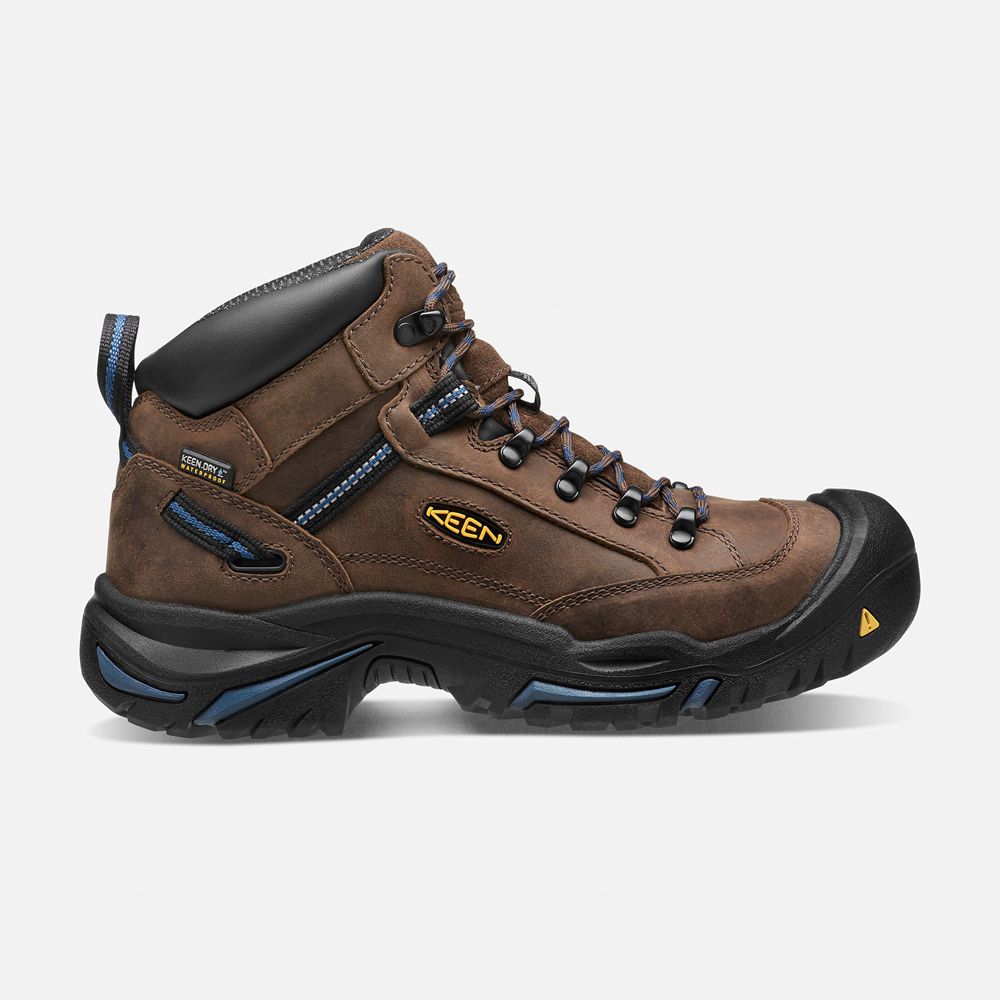 Keen Laarzen Heren Bruin - Braddock Al Waterproof Mid (Steel Toe) - 51476-ZDHN